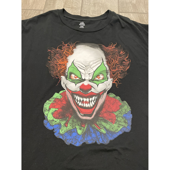 Way To Celebrate Halloween Evil Scary Killer Clown T-Shirt Black Size Mens 2XL - Picture 2 of 4